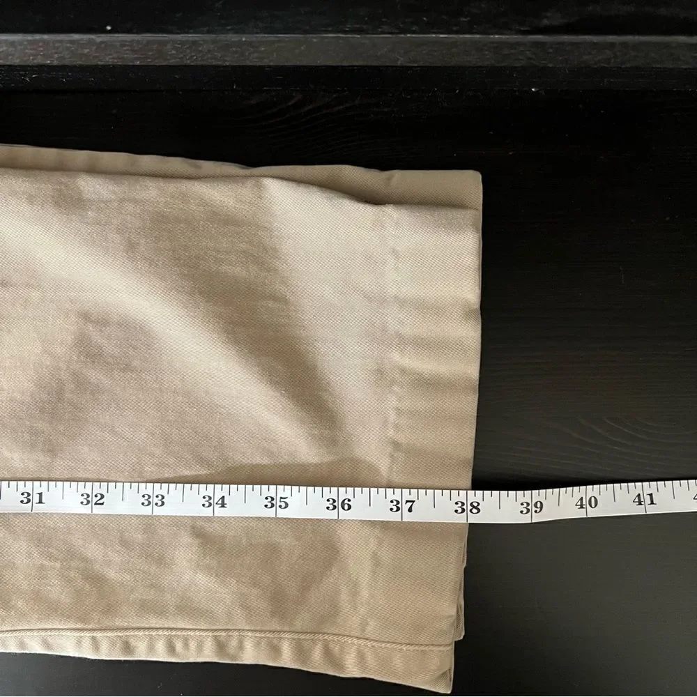 Lucky Brand Pants Mens Size 33x30? Beige Chino Straight Leg Stretch Slash Pocket - Picture 14 of 14